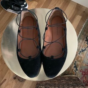 Lucky Brand black suede flats
